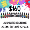 Alumilite Resin Dye 29.5ml (1fl oz) 15 PackLBB Resinamazing