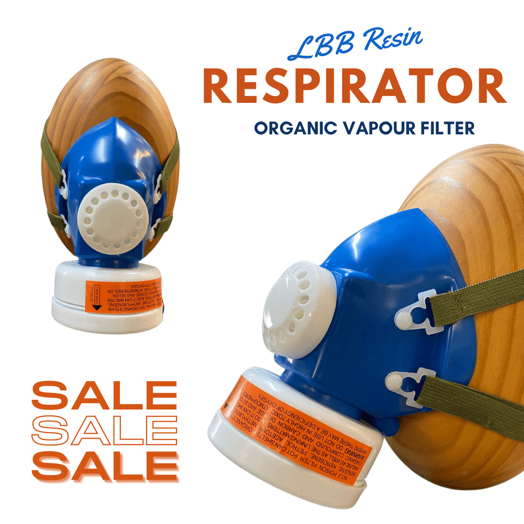 Half face Reusable Respirator (One Size) - LBB Resin - Mask, safety, tool, tools