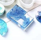 Square Silicone Beach Topographic Pendant mould - LBB Resin - Jewellery, preorder, spo-default, spo-disabled, Wholesale