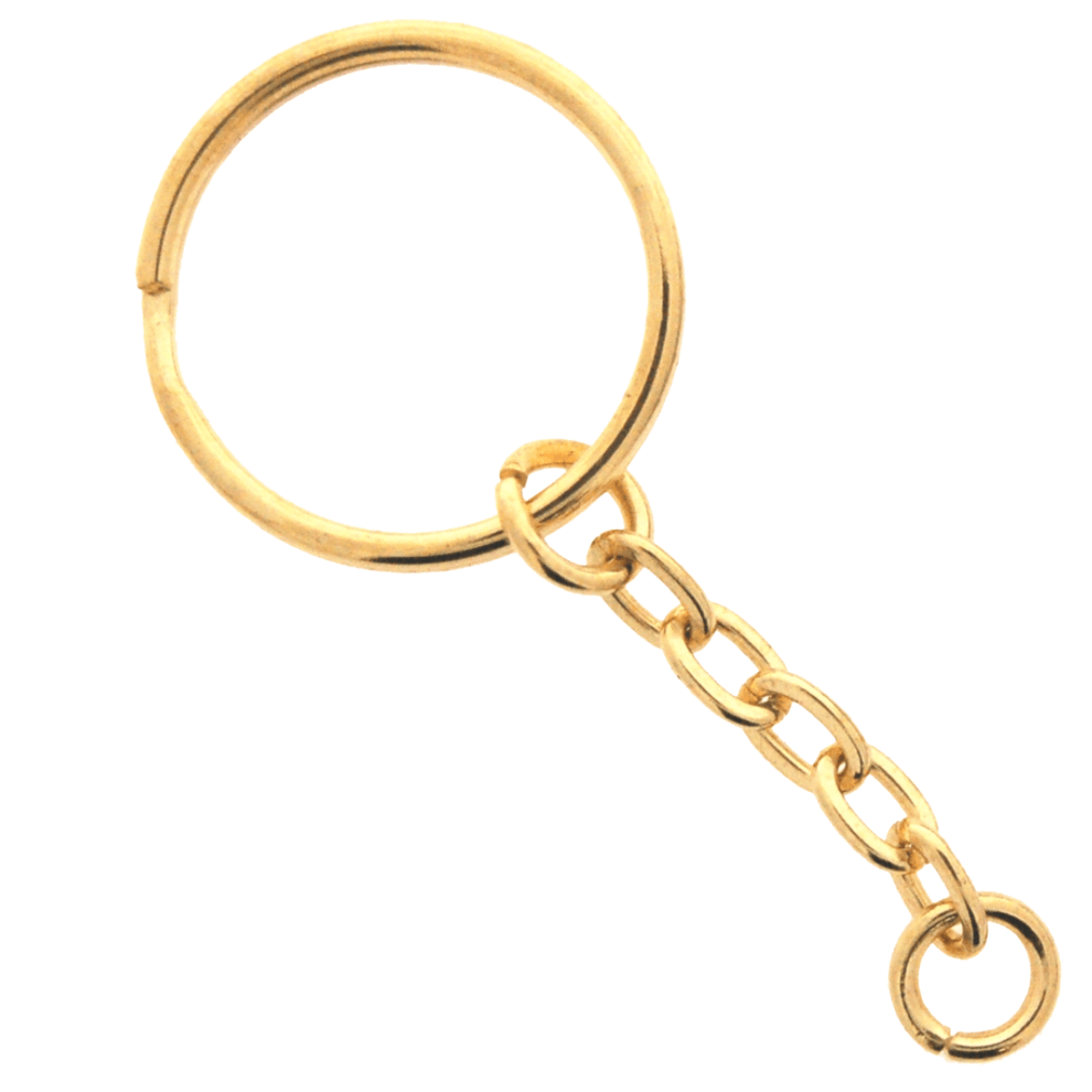 Gold Metal Keyring With Hook – LBB Resin