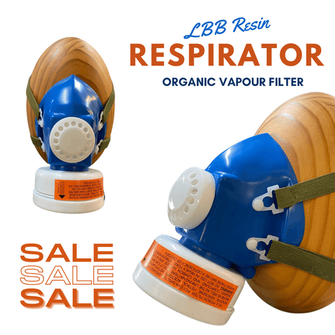 Half face Reusable Respirator (One Size) - LBB Resin - Mask, safety, tool, tools