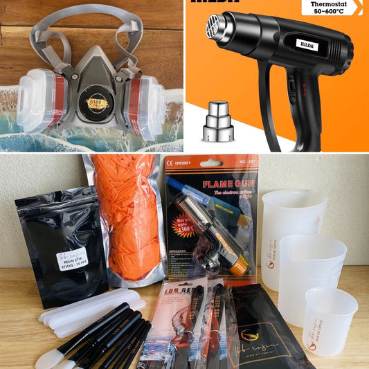 Ultimate resin accessories pack - LBB Resin - gloves, heat gun, kit, measuring cup, safety, stirring, tools, Wholesale