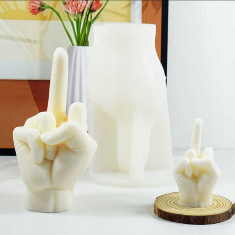 Middle Finger Silicone MouldMouldLBB Resinfunny