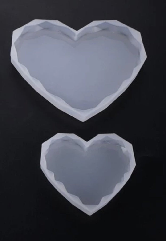 Silicone Diamond Heart Mould – LBB Resin
